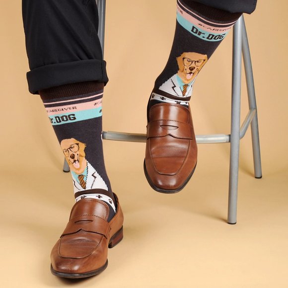 Health Care Heroes -Dr. Dog- Novelty Socks S/M - Picture 3 of 10